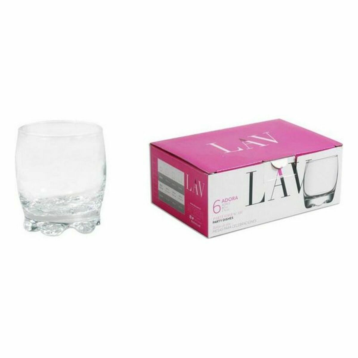 Conjunto de Copos de Shot LAV 596155 (12 Unidades) (80 ml)
